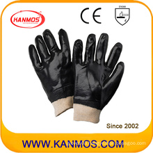 Black PVC Dipped Industrial Hand Safety Work Gloves (51203)